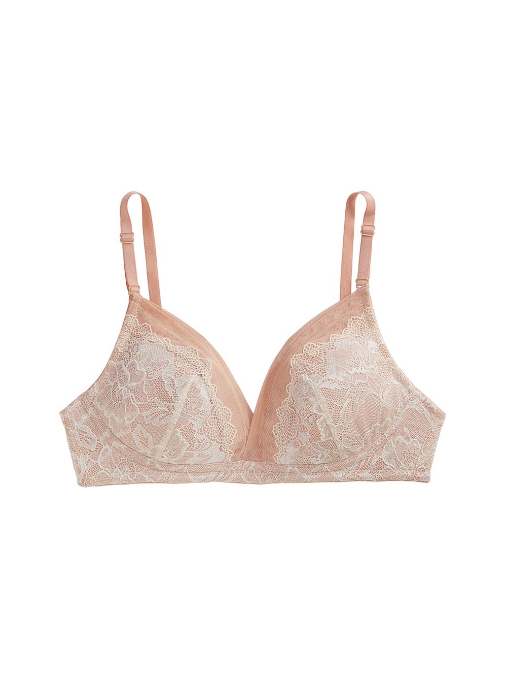 Ava Lace Bralette, Petite, Removable Padding, Light Push-Up, Lace