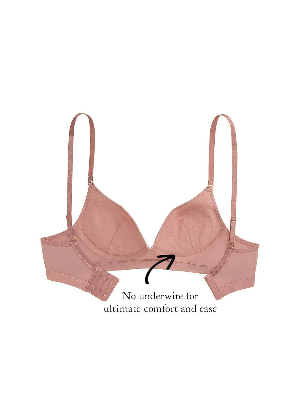 Gina Wire-free Bra, Petite, Smooth Cup, Light Push-Up, Wide Band