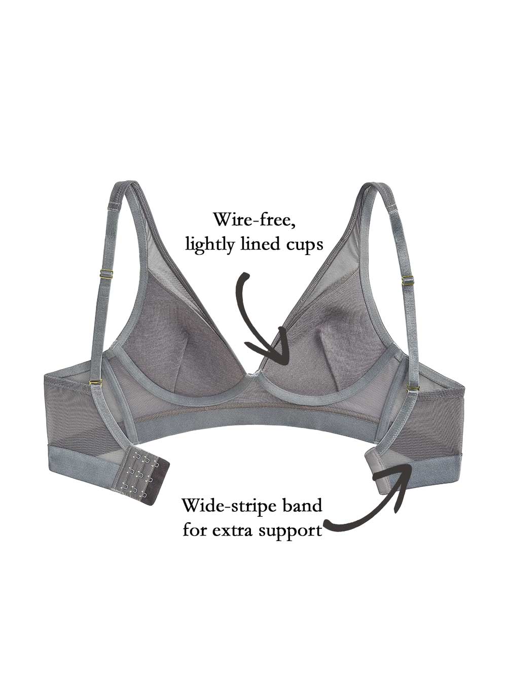 Taylor Wire-free Bra, Petite, Lightly Lined, Wide Band, Bralette