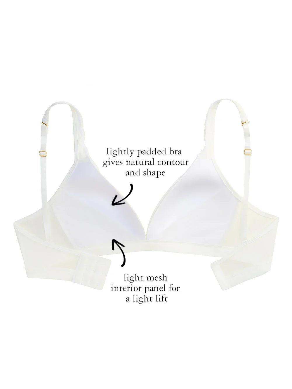 Erika Wire-free Bra, Petite, Lightly Padded, Smooth Cup, T-Shirt Bra
