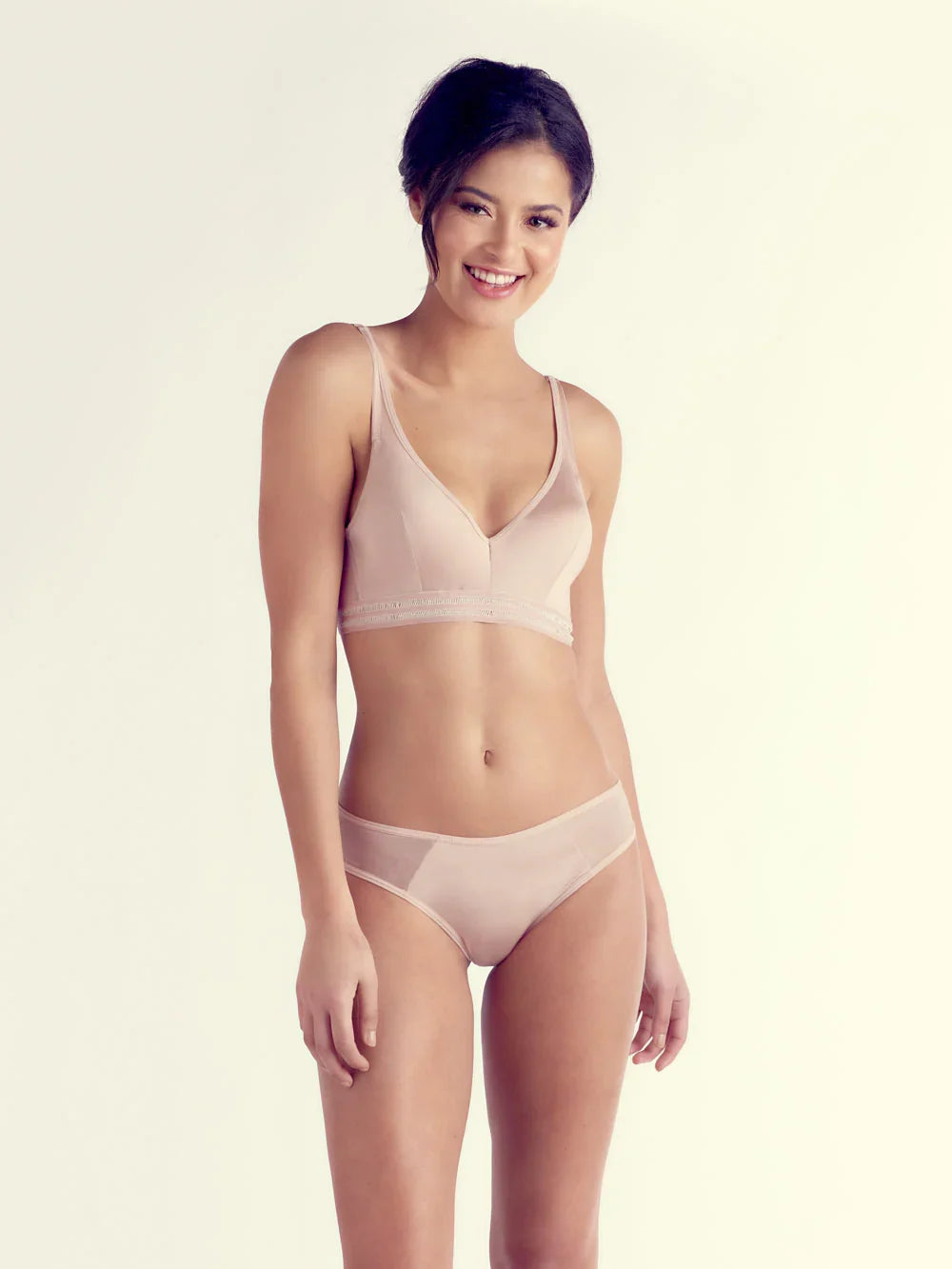 Hattie Wire-free Bra, Petite, Lightly Lined, Wide Band, Bralette