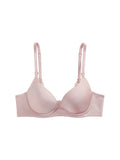 Heather Contoured, Petite, Push-Up Bra, Lace Back Detail, Smooth Cup