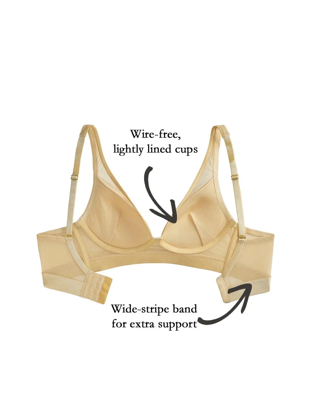 Taylor Wire-free Bra, Petite, Lightly Lined, Wide Band, Bralette