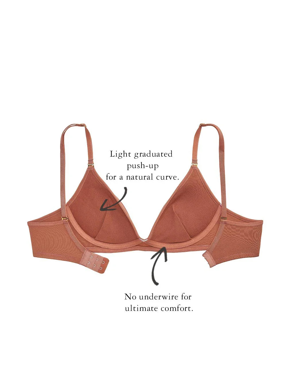 Lea Smooth Bra, Petite, Light Push-Up, Wire-free, Extra Support