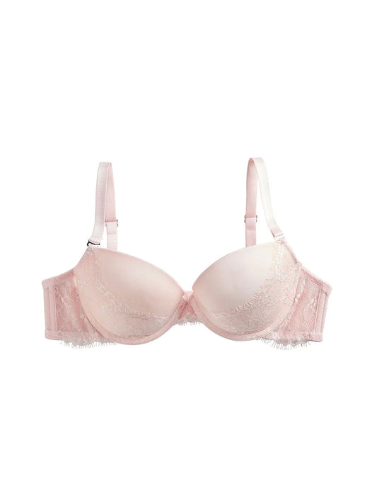 Ali D Demi-Cup bra, Petite, Smooth Cup, T-Shirt Bra, Push-Up, Lace