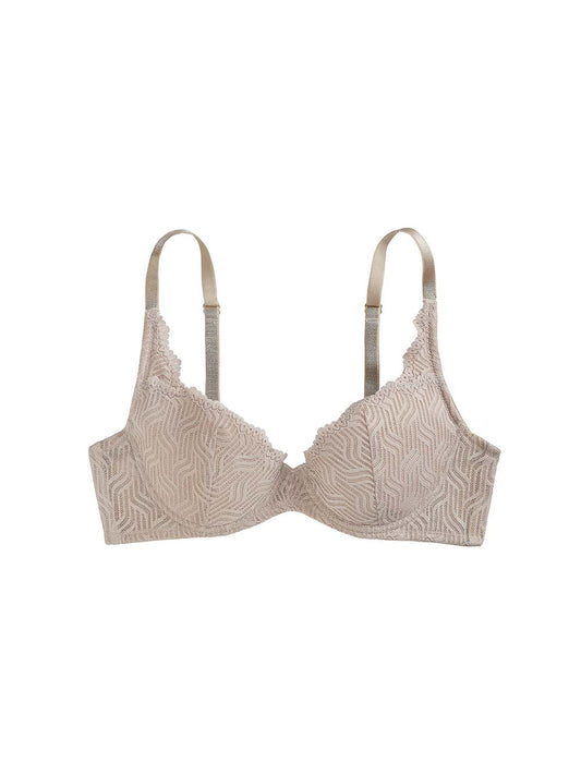 Charlie Lace Bra, Petite, Demi-Cup, Removable Padding, Push-Up