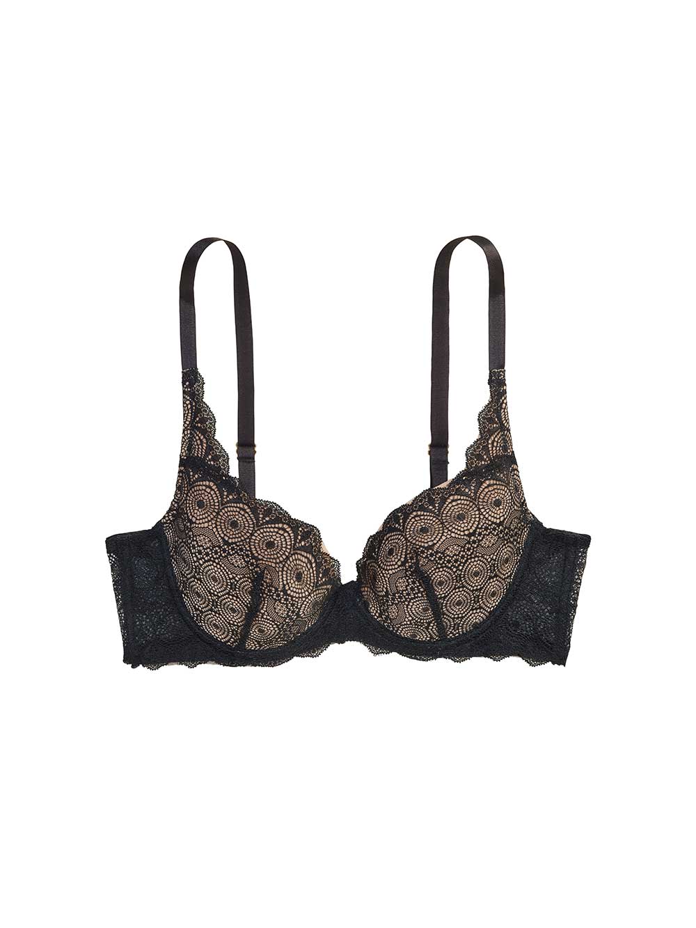 Naomi Lace Bra, Petite, Demi-Cup, Removable Padding, Push-Up