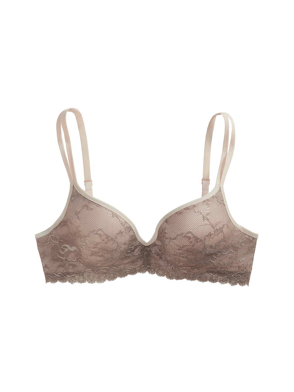 Kymber Contoured Bra, Petite, Push-Up, Deep-Plunge, Molded Cups, Lace
