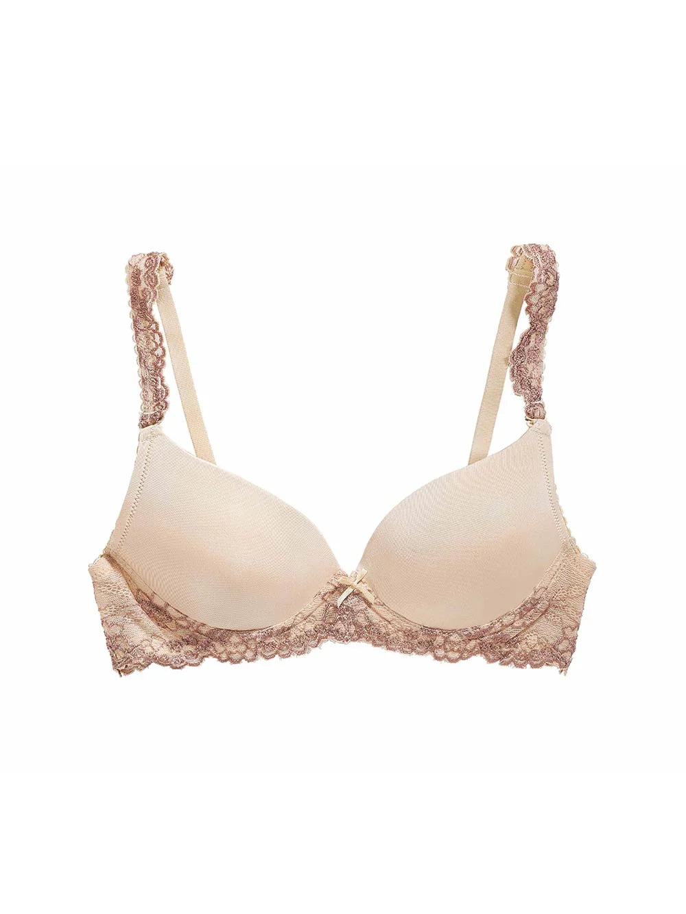 Yvonne Black Bra, Smooth Cup, Petite, Light Push-Up, T-Shirt Bra