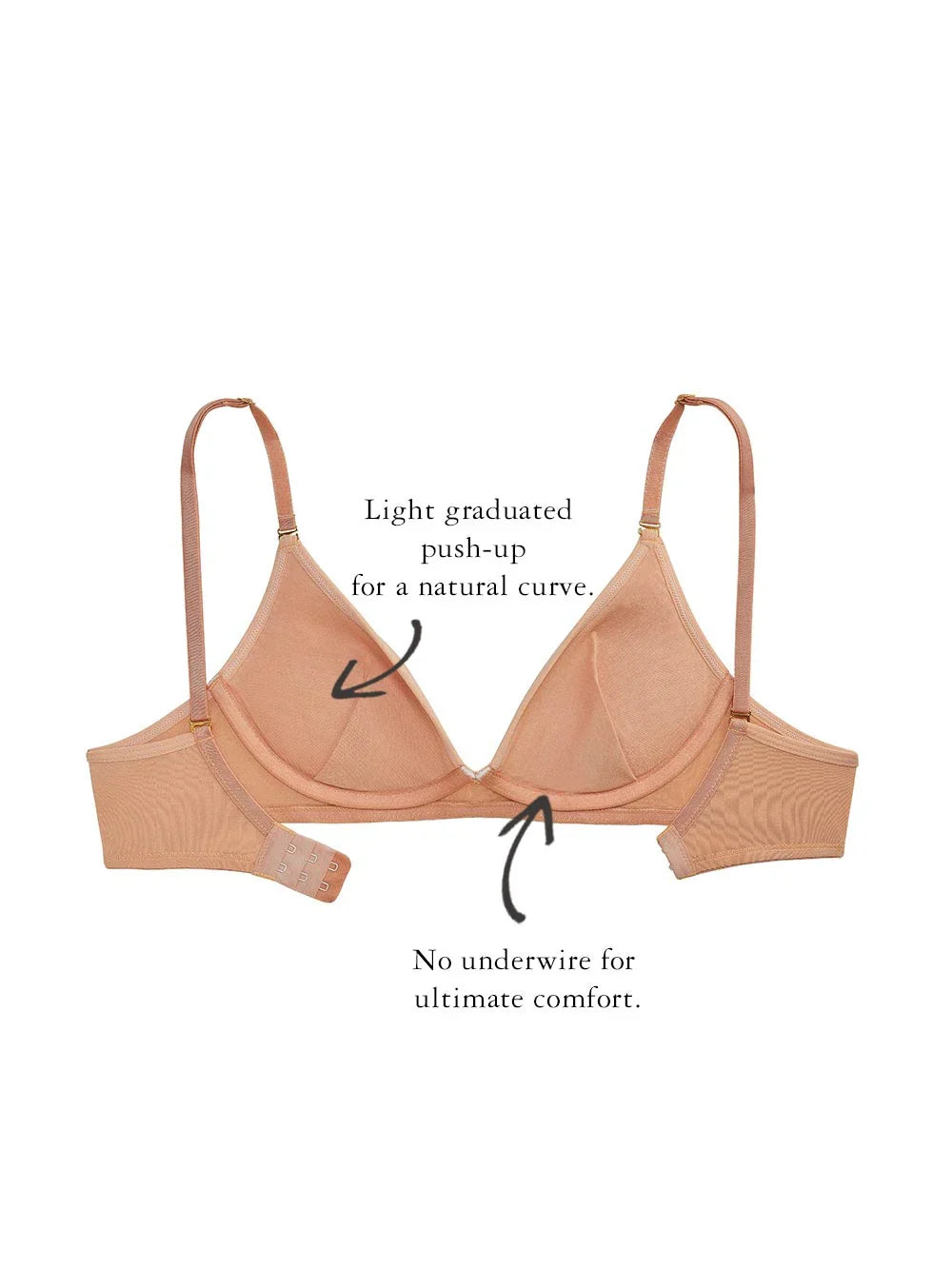 Lea Smooth Bra, Petite, Light Push-Up, Wire-free, Extra Support