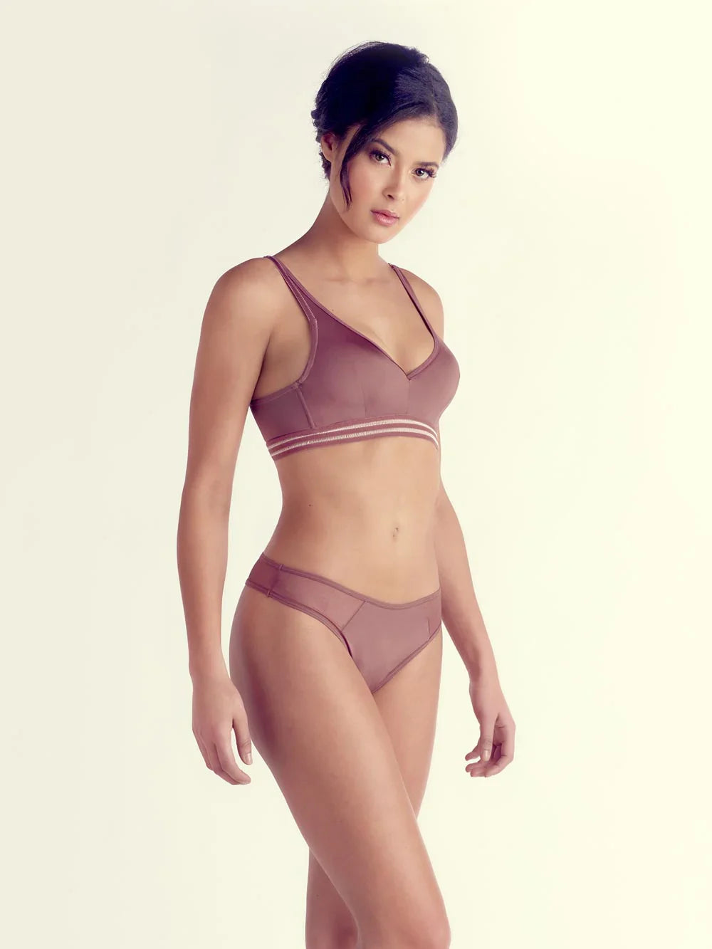 Hattie Wire-free Bra, Petite, Lightly Lined, Wide Band, Bralette